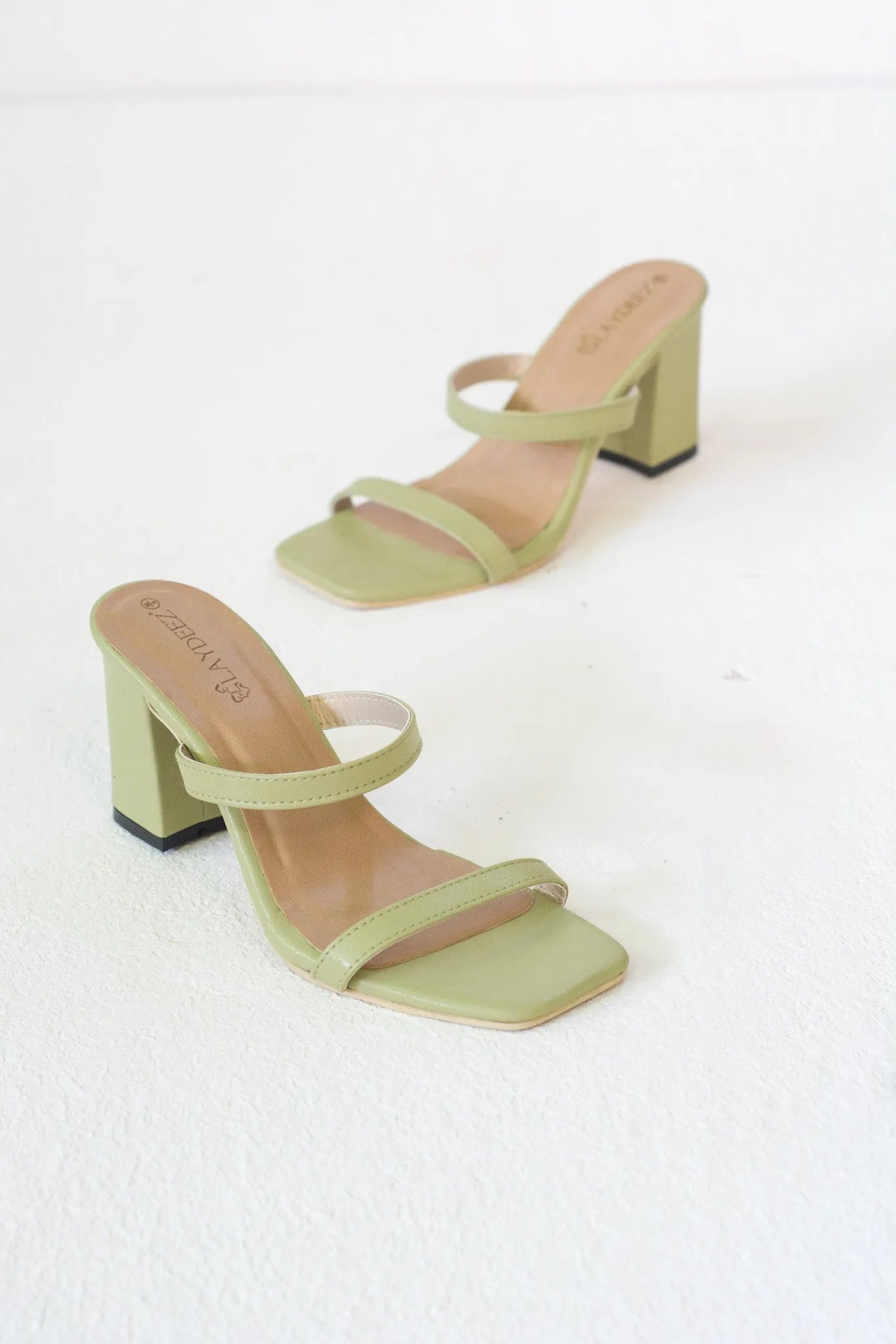 Katya Two Strap Block Heels