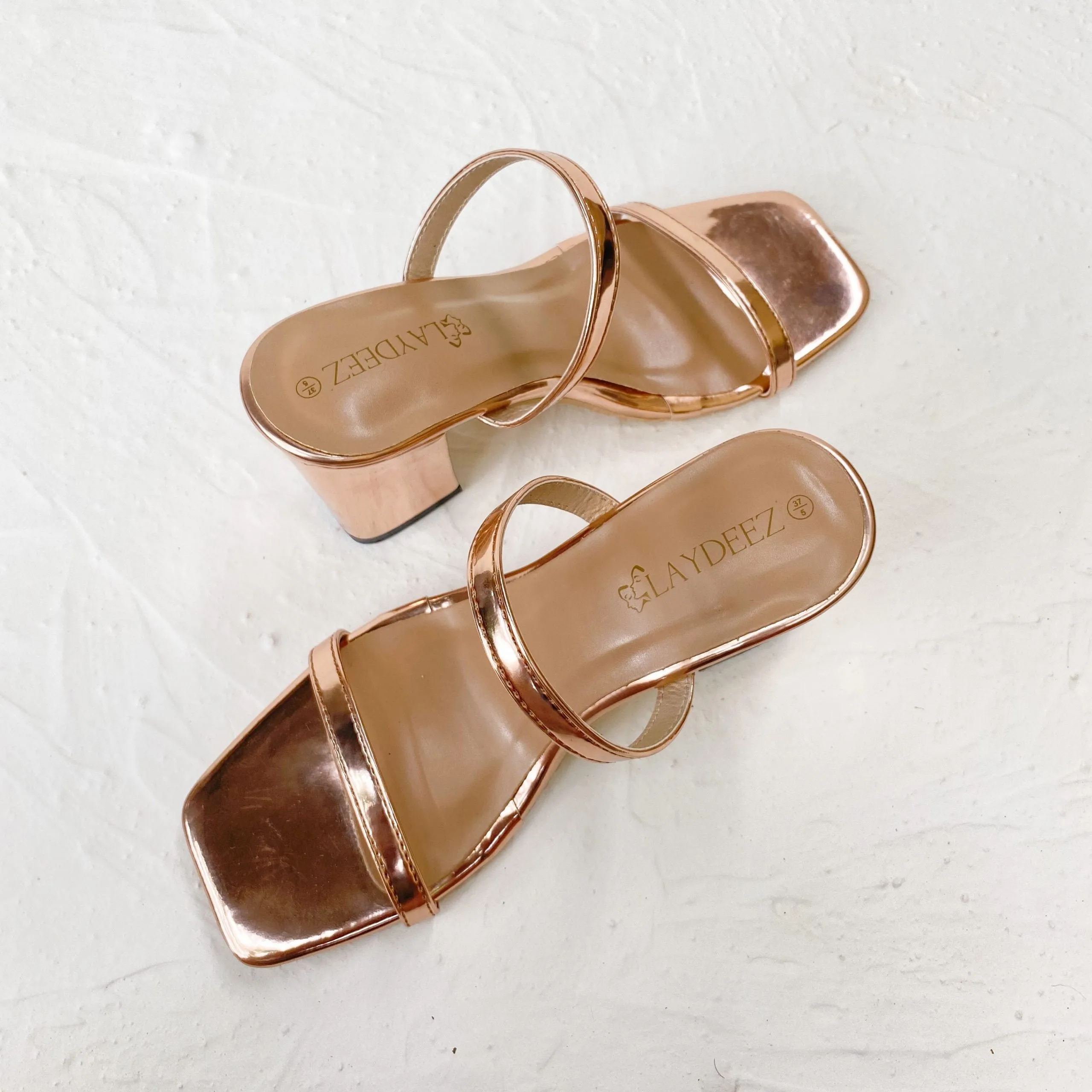 Katya Two Strap Block Heels