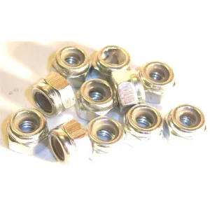 L1228 1/16 1/10 Scale RC Model M2.5 2.5mm Steel Metric Locking Nylon Nut Silver 10