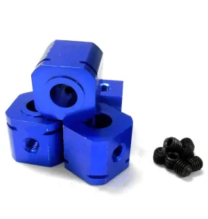 L158 1/5 Scale 17mm Drive Square Wheel Hub Aluminium Alloy Navy Blue x 4