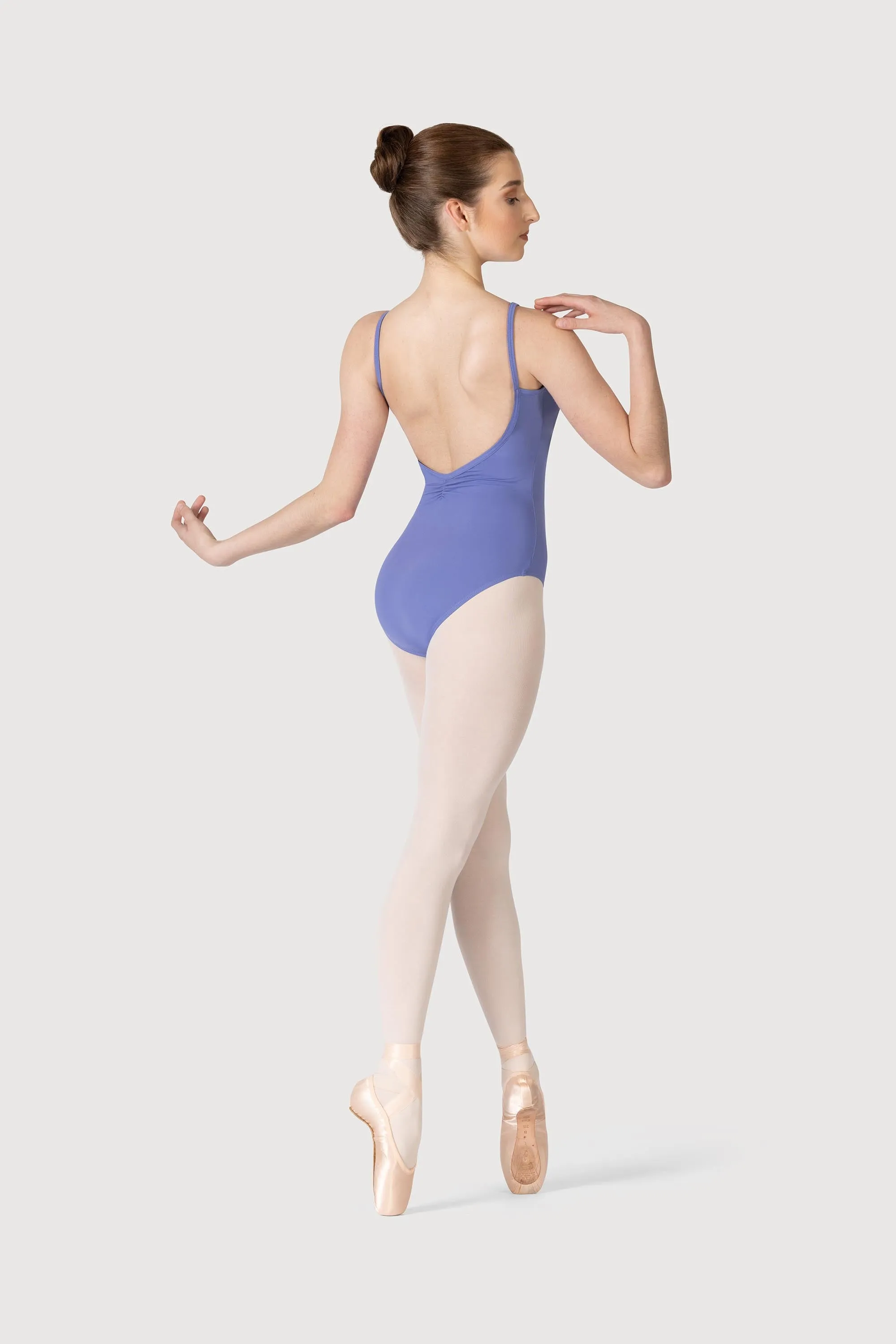 L3835SB - Bloch Microlux™ Cherie Princess Cami Gathered Front & Back Leotard