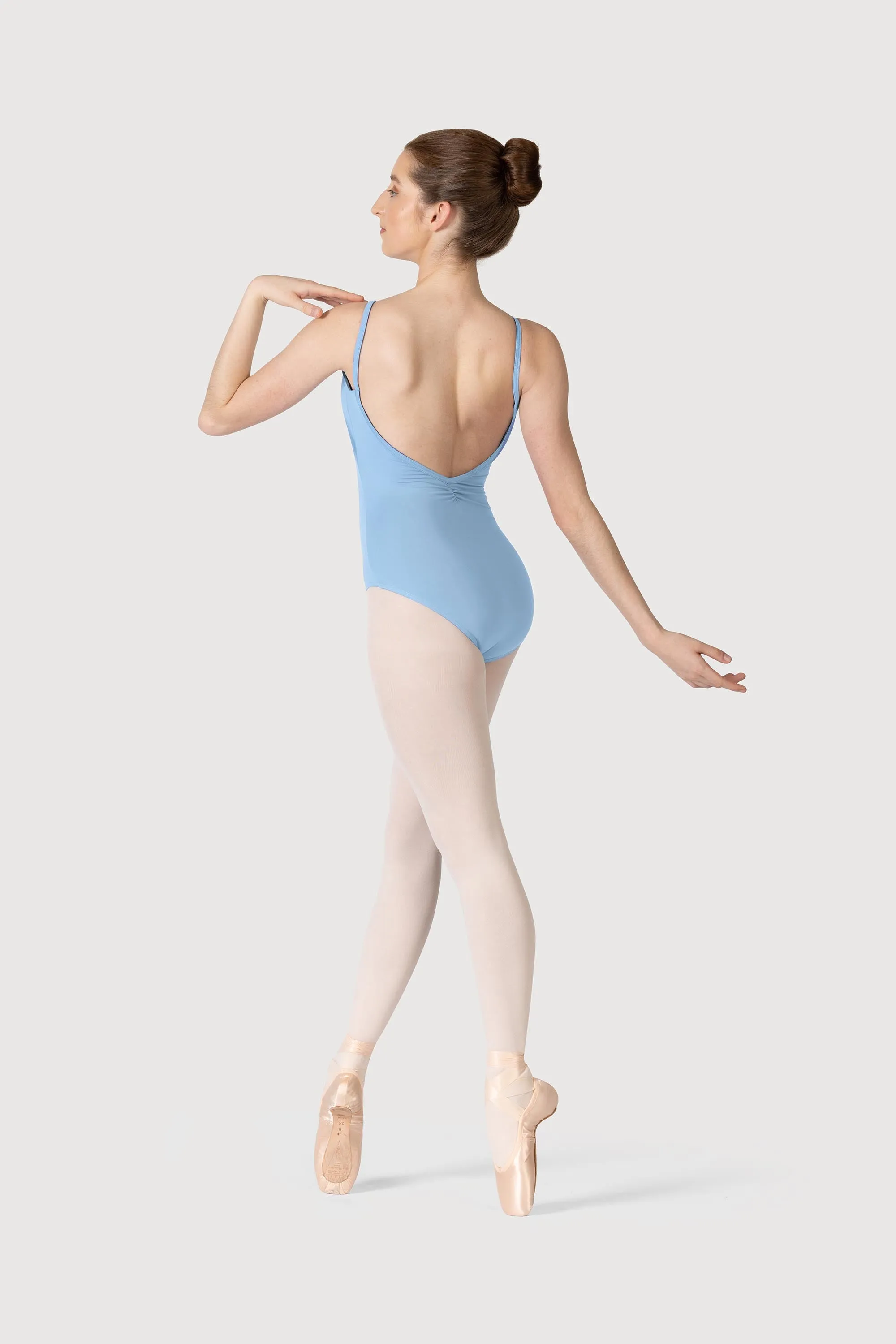 L3835SB - Bloch Microlux™ Cherie Princess Cami Gathered Front & Back Leotard