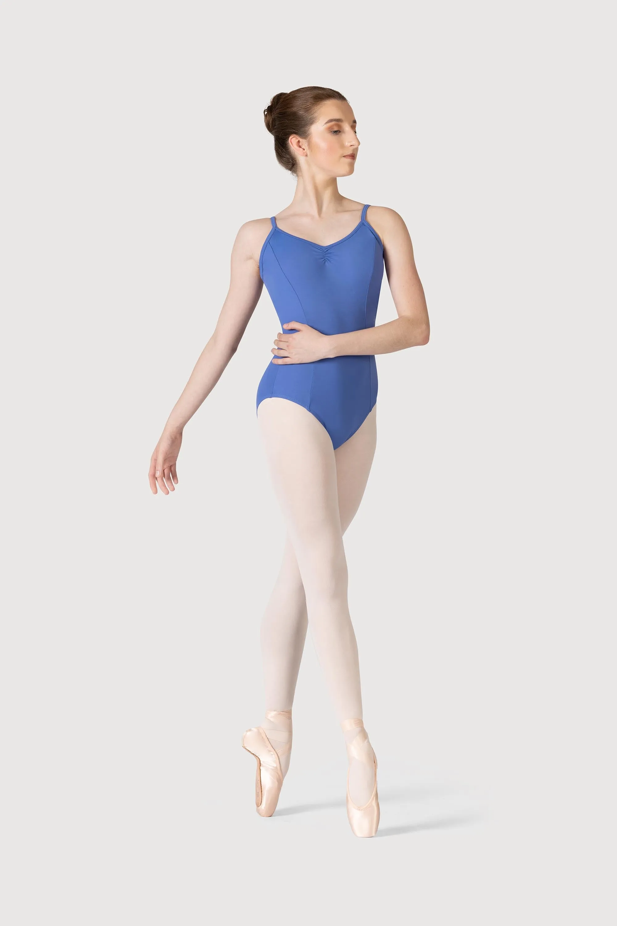 L3835SB - Bloch Microlux™ Cherie Princess Cami Gathered Front & Back Leotard