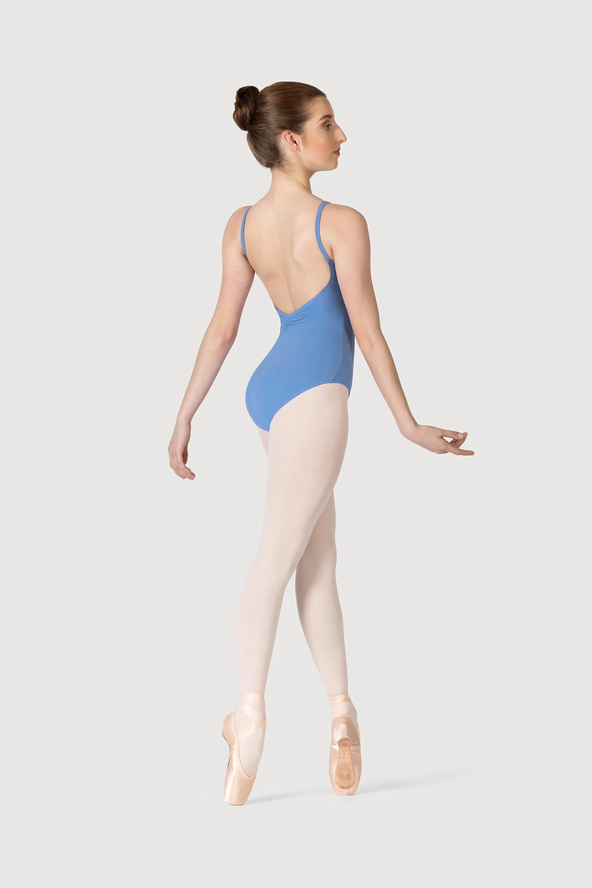 L3835SB - Bloch Microlux™ Cherie Princess Cami Gathered Front & Back Leotard