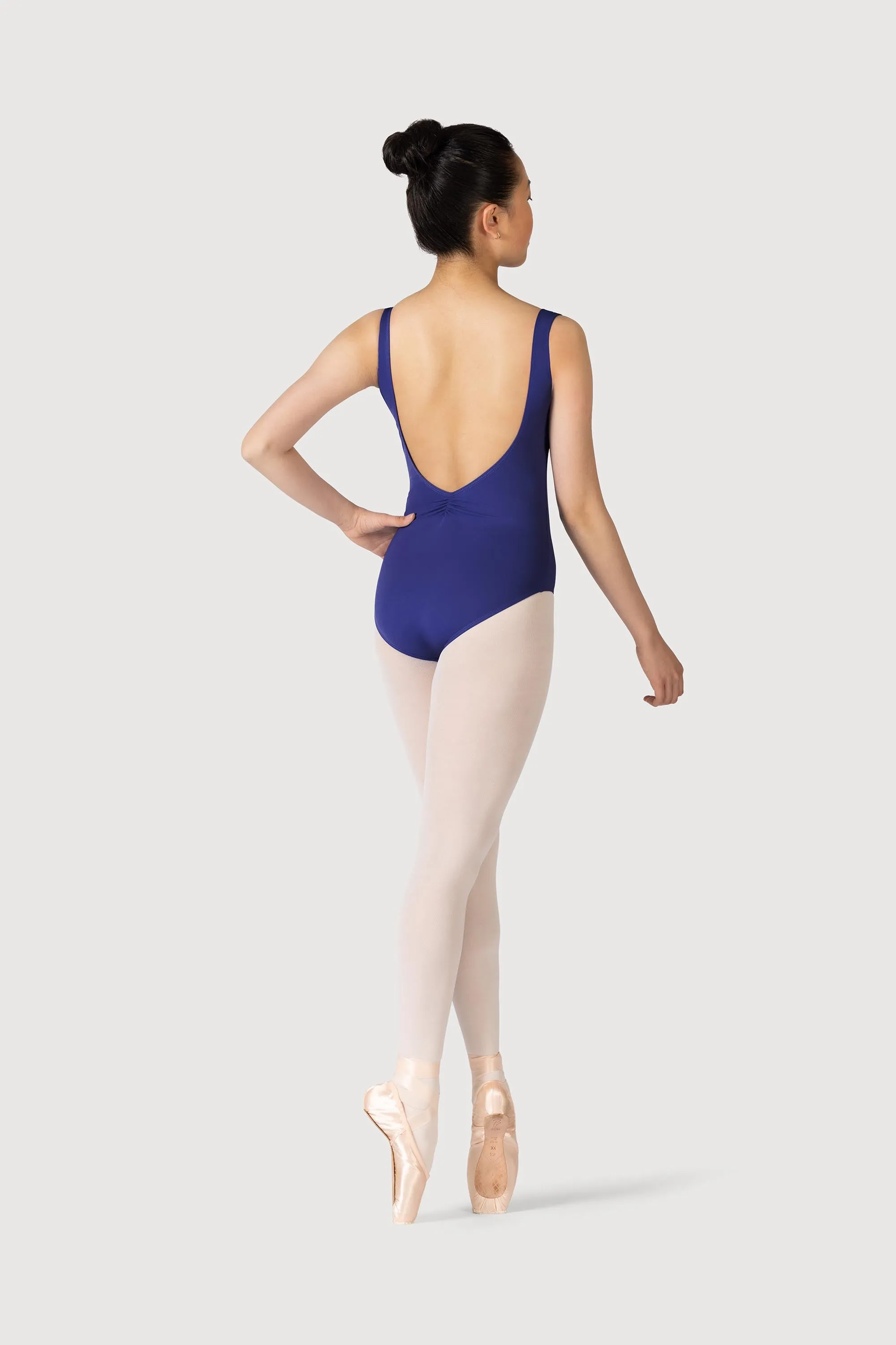 L3866SB - Bloch Microlux™ Gayleena Empire Gathered Front Wide Strap Leotard
