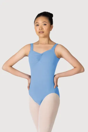 L3866SB - Bloch Microlux™ Gayleena Empire Gathered Front Wide Strap Leotard