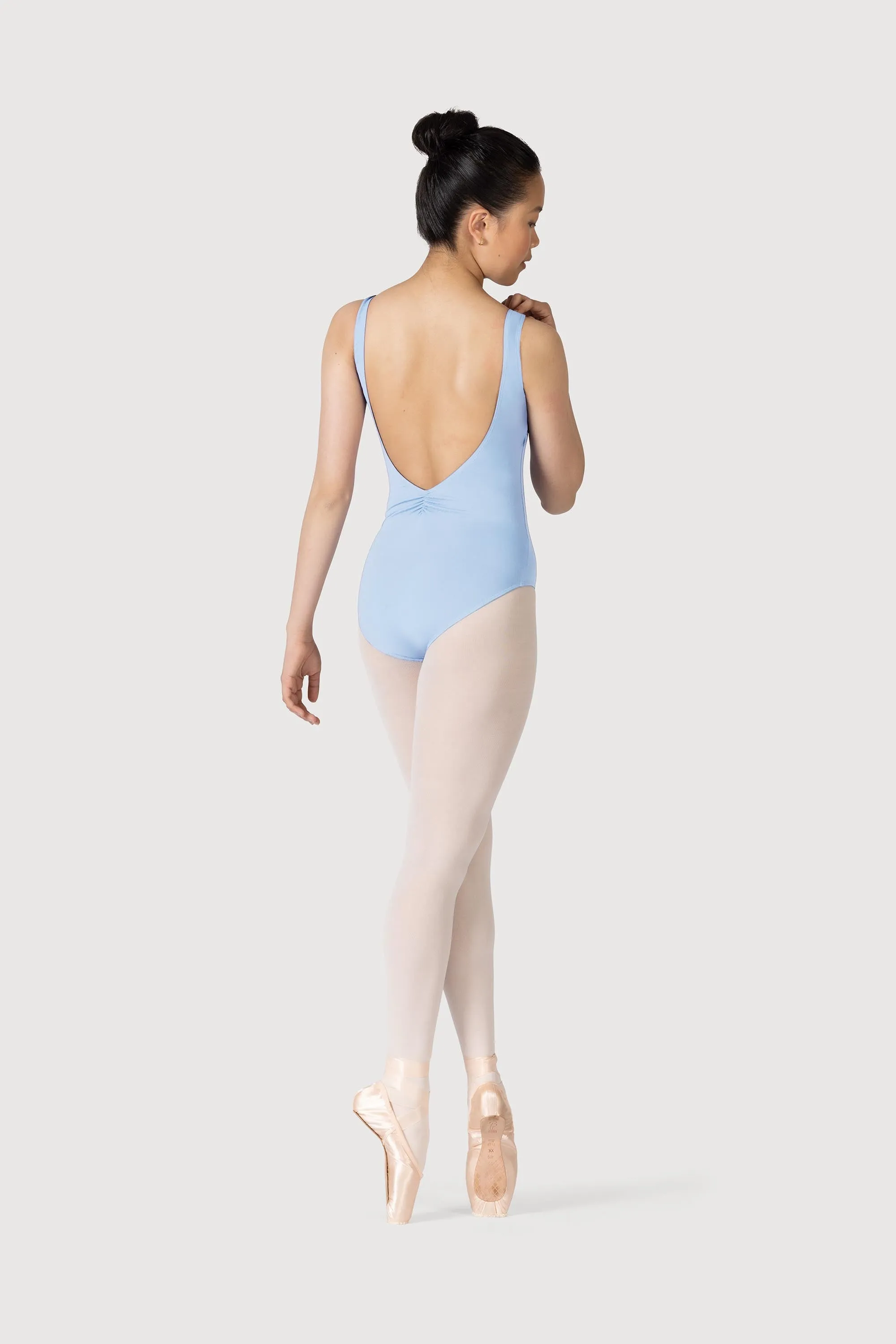 L3866SB - Bloch Microlux™ Gayleena Empire Gathered Front Wide Strap Leotard