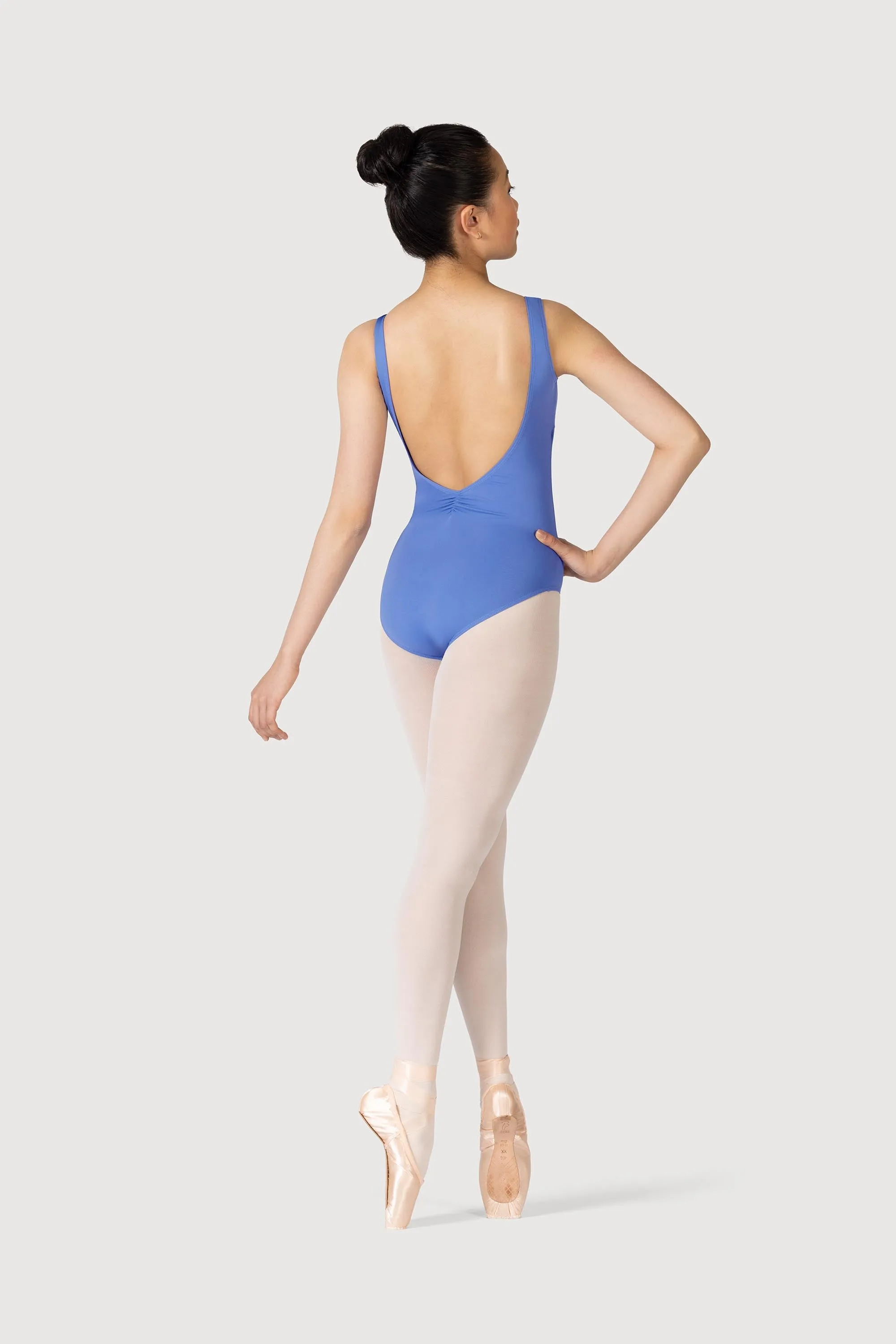 L3866SB - Bloch Microlux™ Gayleena Empire Gathered Front Wide Strap Leotard