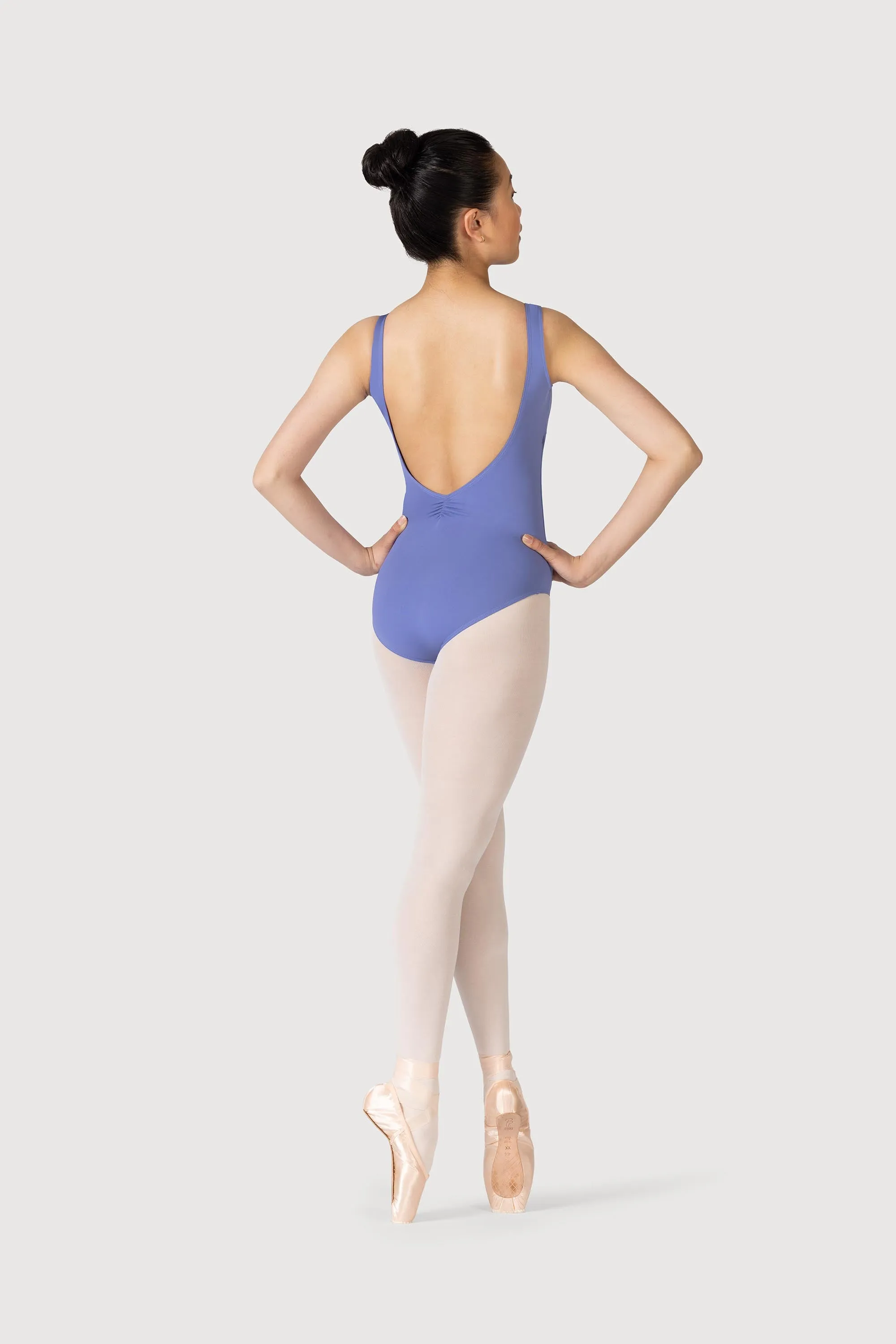 L3866SB - Bloch Microlux™ Gayleena Empire Gathered Front Wide Strap Leotard