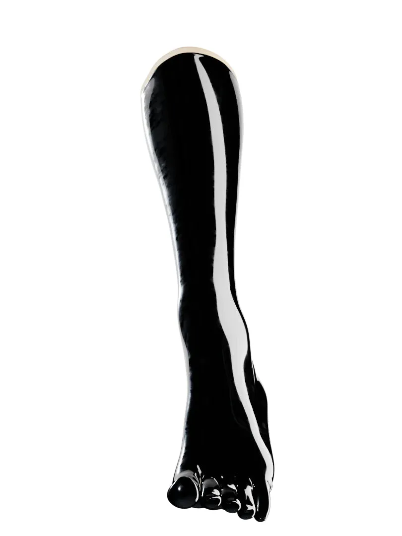 Latex Knee High Toe Socks