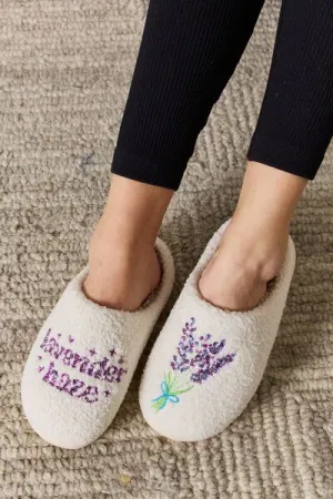 Lavender Haze Plush Slippers