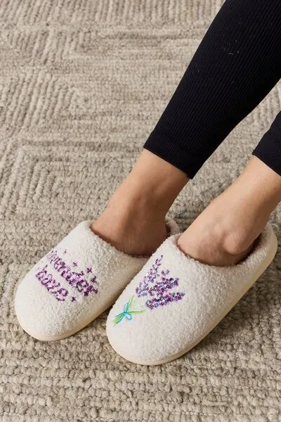 Lavender Haze Plush Slippers