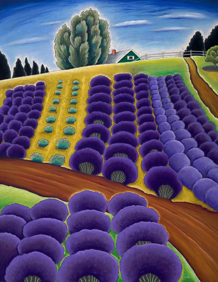 Lavender with Hidden House Print - 11/250