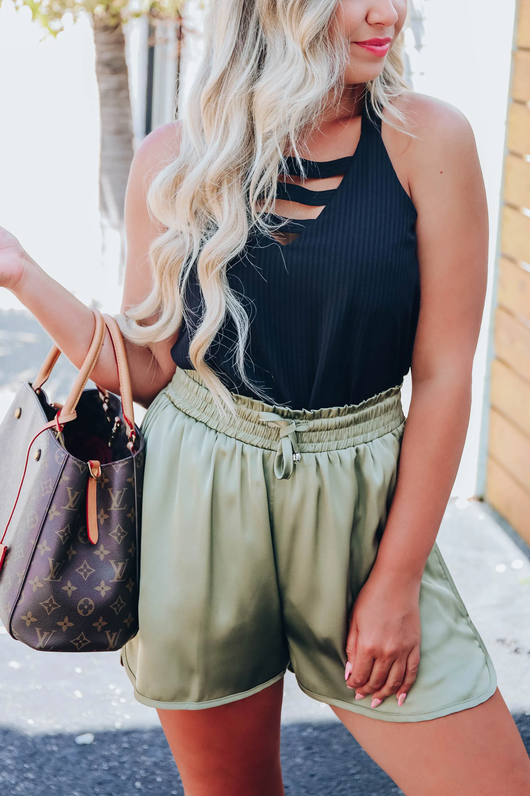 Little Details Wide Strap Cami - Black