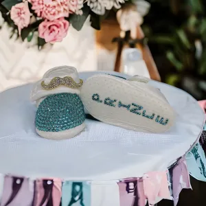 Little Gentlemans Mustache Shoes and Bow Tie