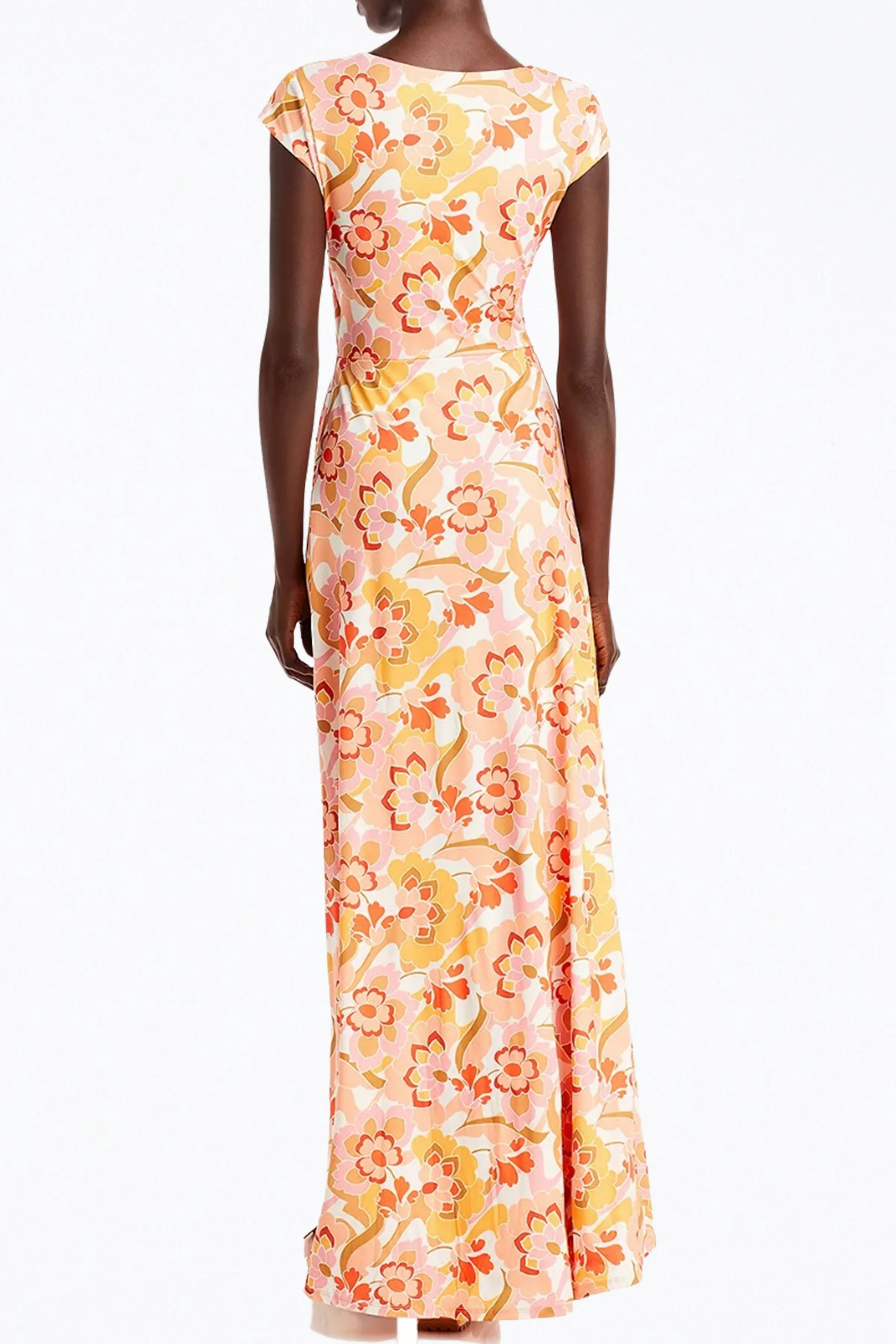 LIZETTE CUTOUT SLINKY KNIT MAXI DRESS