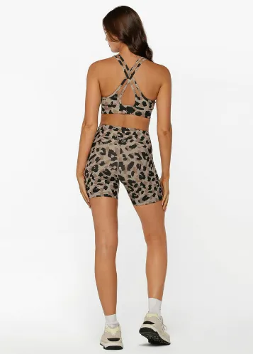 Lorna Jane Abstract Animal Excel Sports Bra - Abstract Cheetah Print