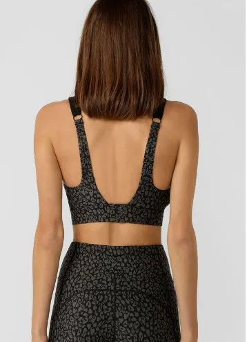 Lorna Jane Amy Sports Bra - Incognito Animal Print