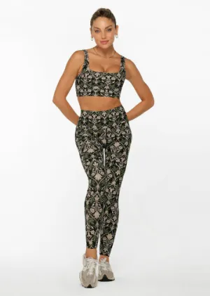 Lorna Jane Botanical Pocket Full Length Leggings - Collegiate Floral Print