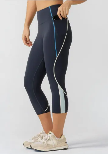 Lorna Jane In Alignment Pocket 7/8 Leggings - Platinum