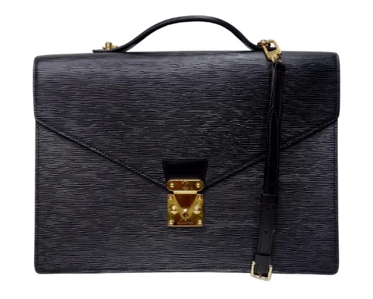 Louis Vuitton Black Epi Leather Briefcase