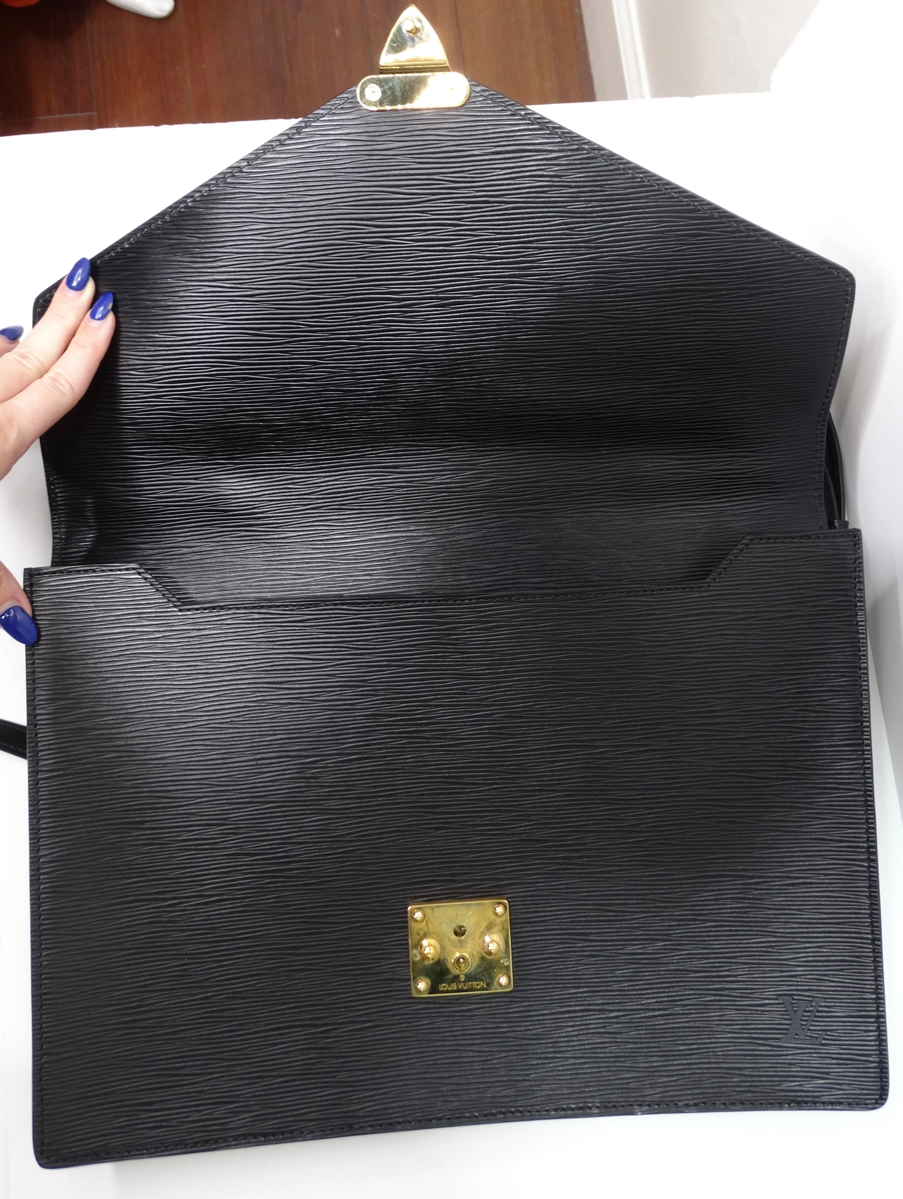 Louis Vuitton Black Epi Leather Briefcase