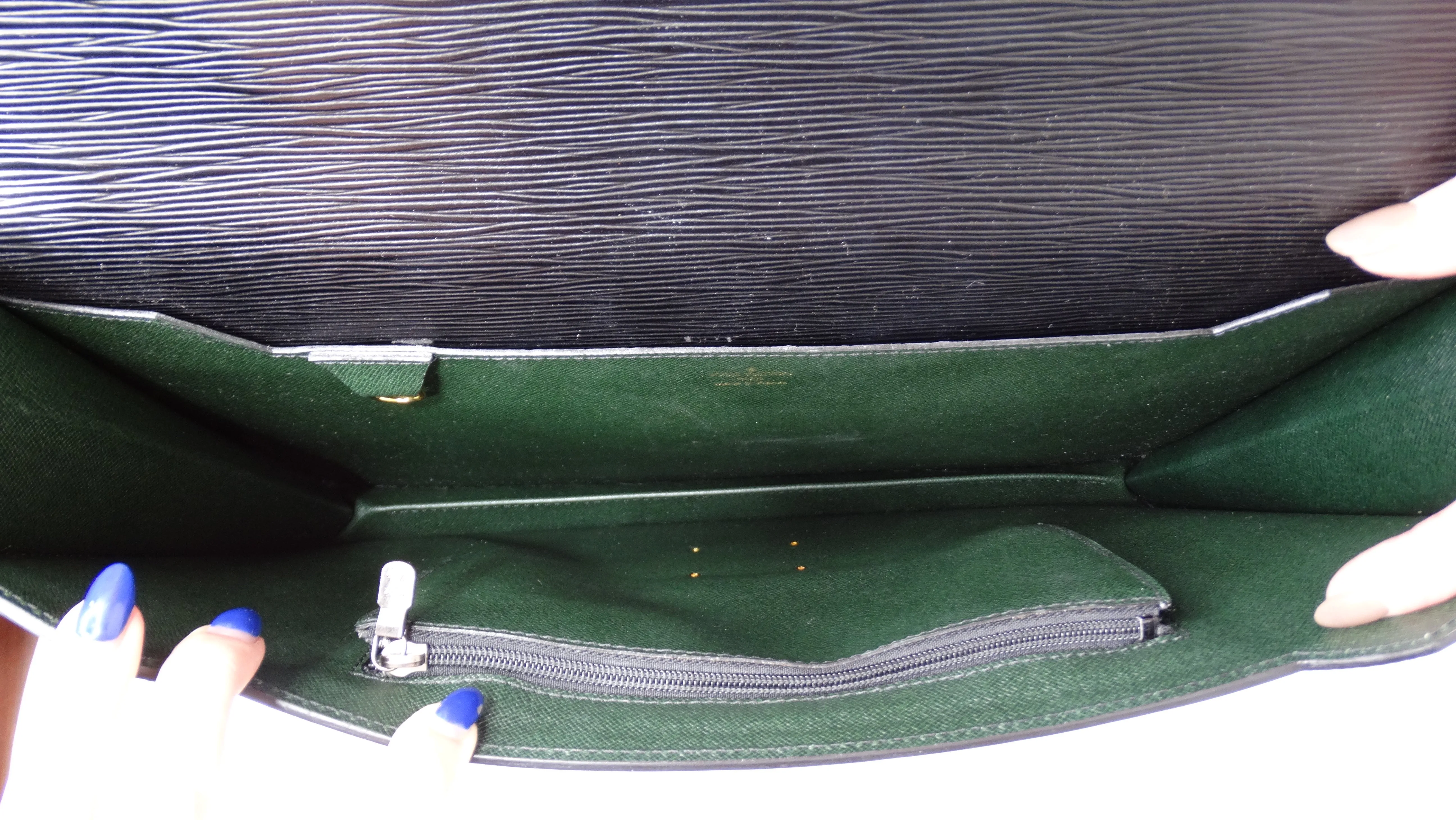 Louis Vuitton Black Epi Leather Briefcase