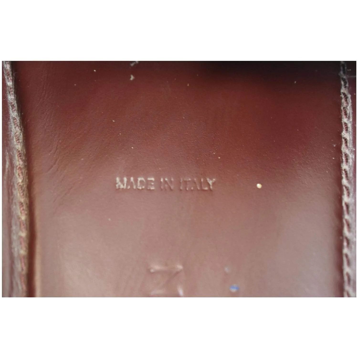 LOUIS VUITTON Hockenheim Moccasin Leather Loafers Burgundy US 10 - 15% OFF