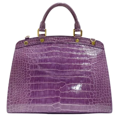 Louis Vuitton Purple Exotic Crocodile Brea Handbag