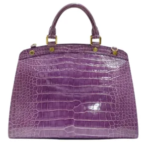Louis Vuitton Purple Exotic Crocodile Brea Handbag