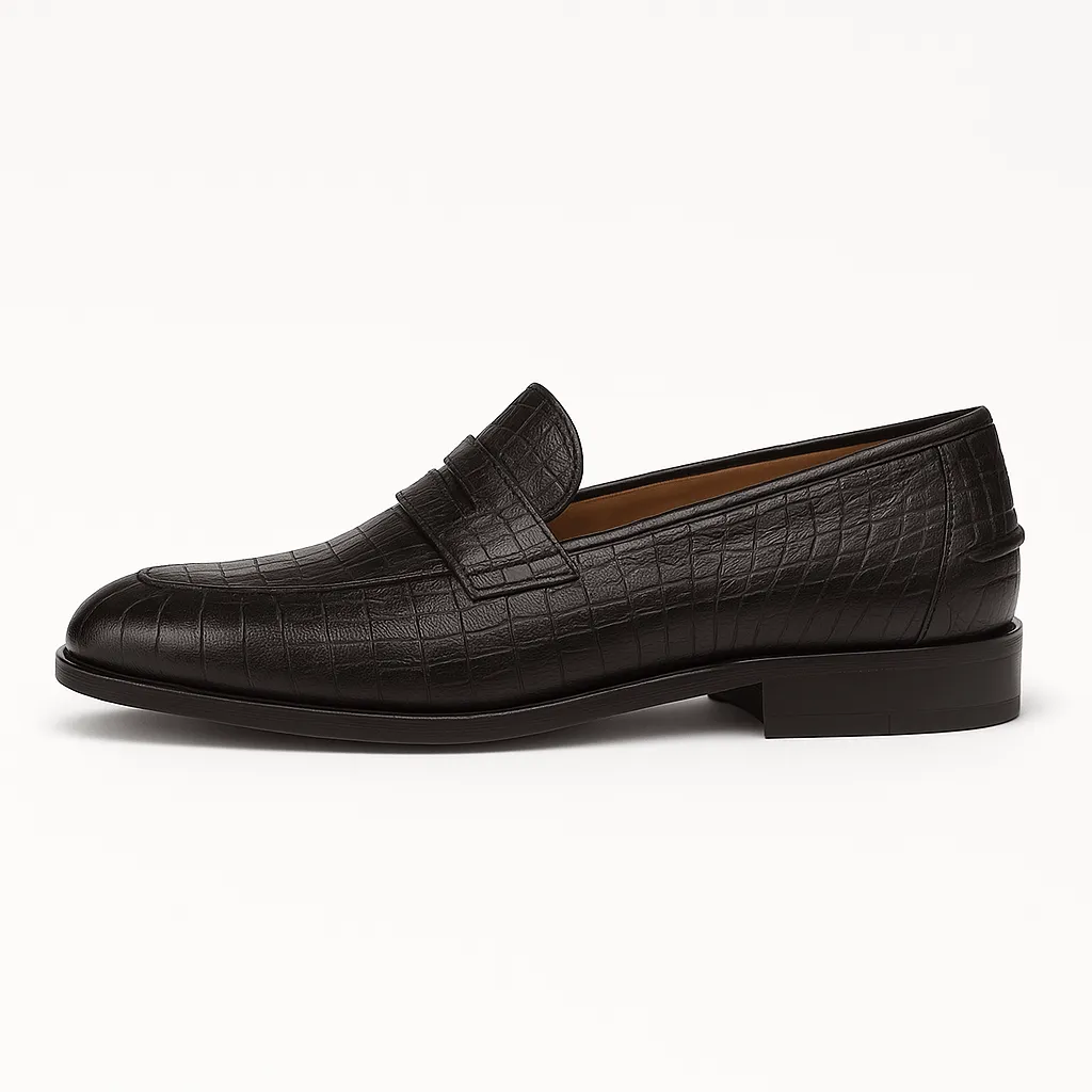 LumiNovi | The Croc Penny Loafers