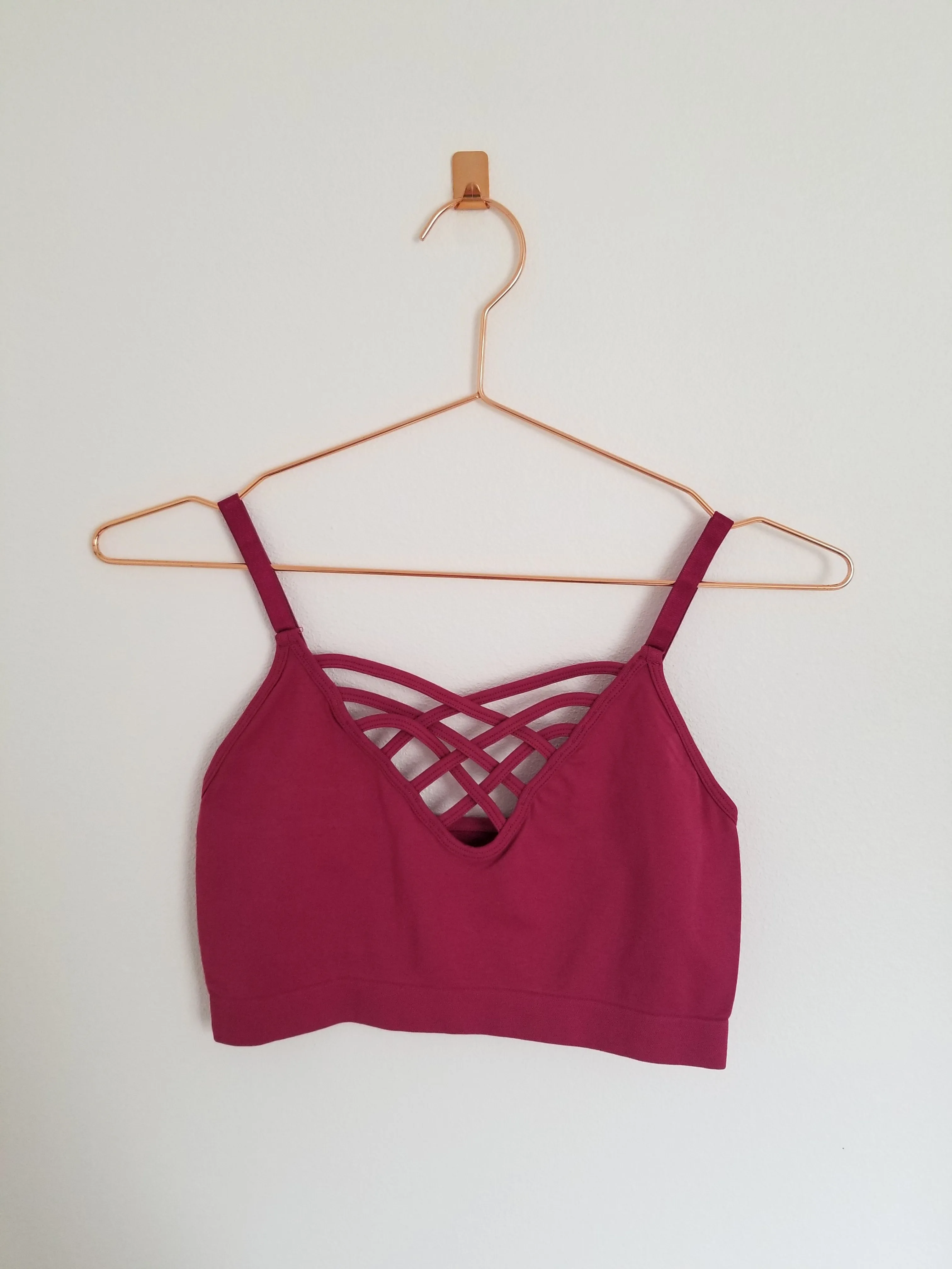 Magenta Caged Bralette