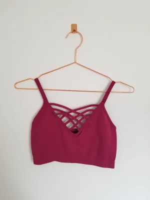 Magenta Caged Bralette