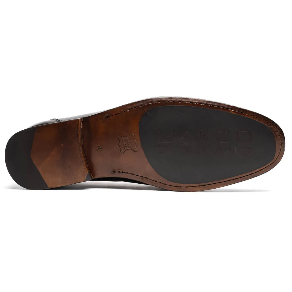 Marco Di Milano Cassarano Black Men's Calfskin Leather Loafers