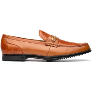 Marco Di Milano Honey Hugo Lizard & Calfskin Bit Loafers