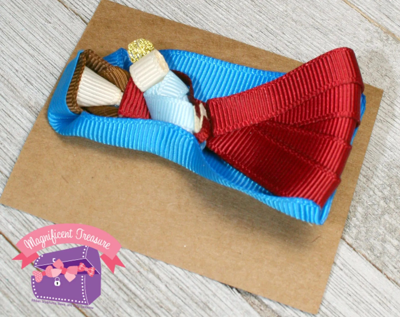 Mary and Baby Jesus Ribbon Sculpture