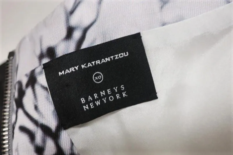 Mary Katrantzou Strapless Bustier Dress Landscape Print Twill Mini Size 6