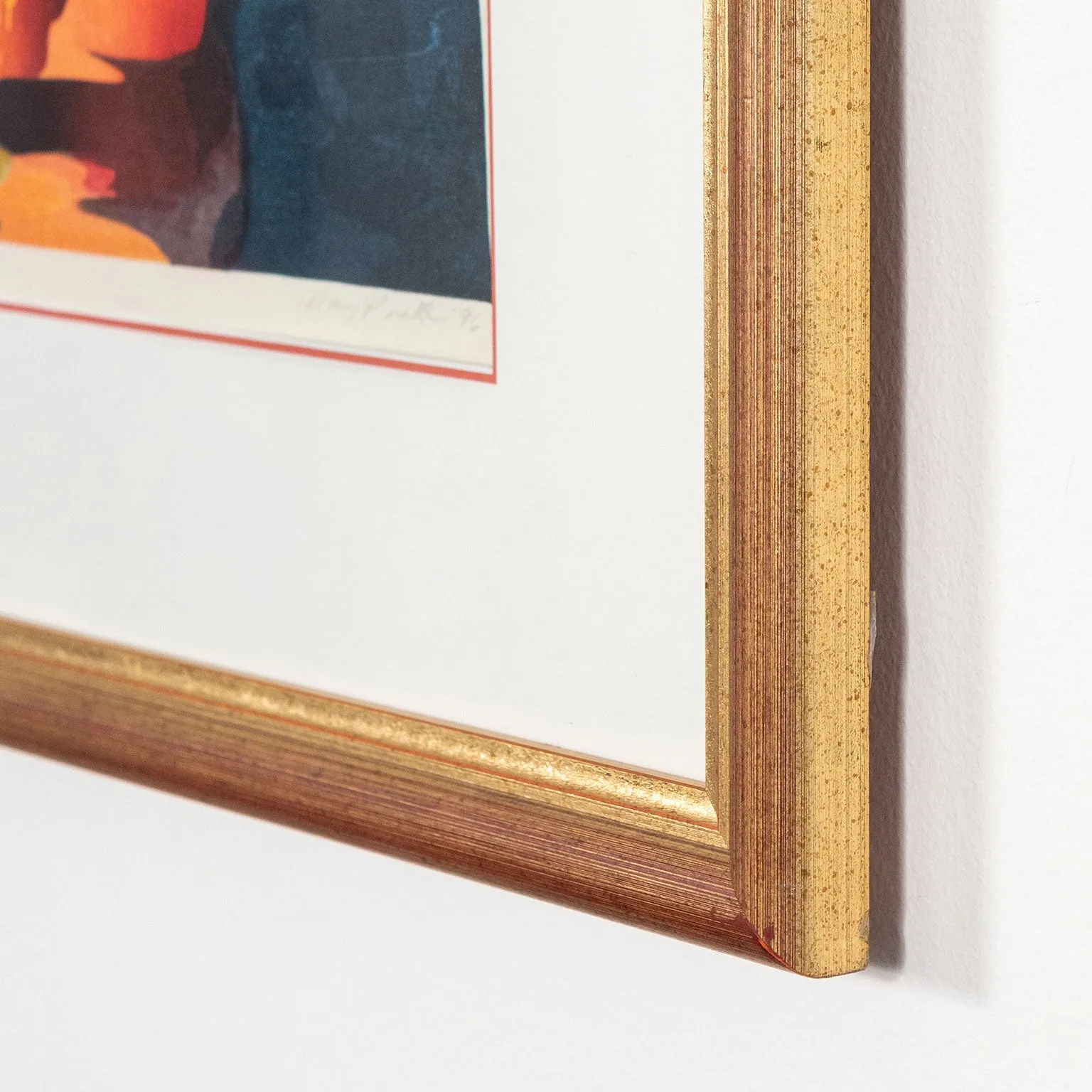 MARY PRATT "REFLECTION OF ORANGES" COLOR WOODCUT, 1996