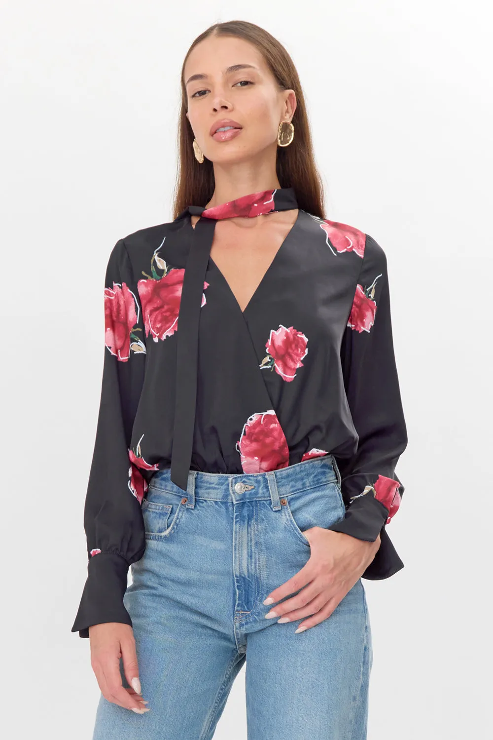 Mary Tie Neck Bodysuit