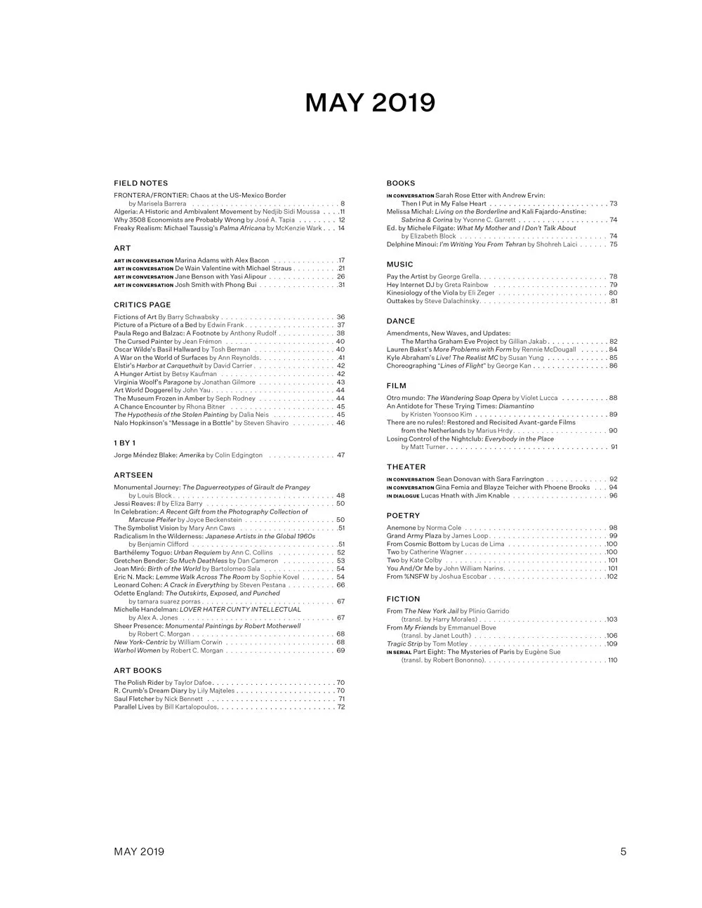 May 2019 Print Issue