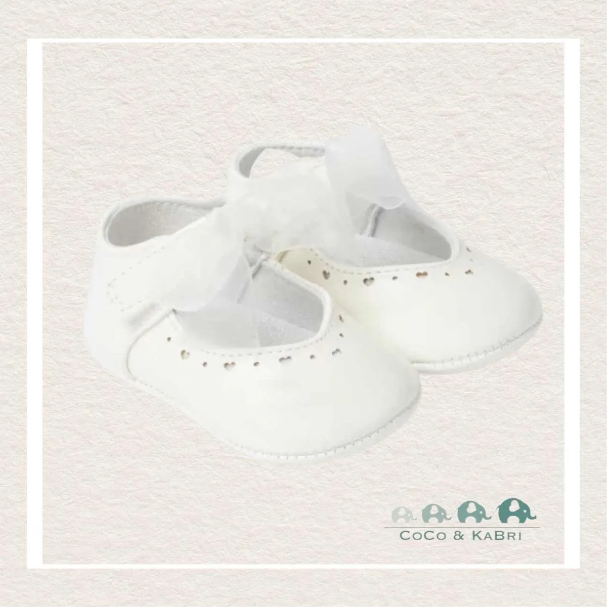 Mayoral: Mary Jane Newborn Shoes with Bow (N2-18)