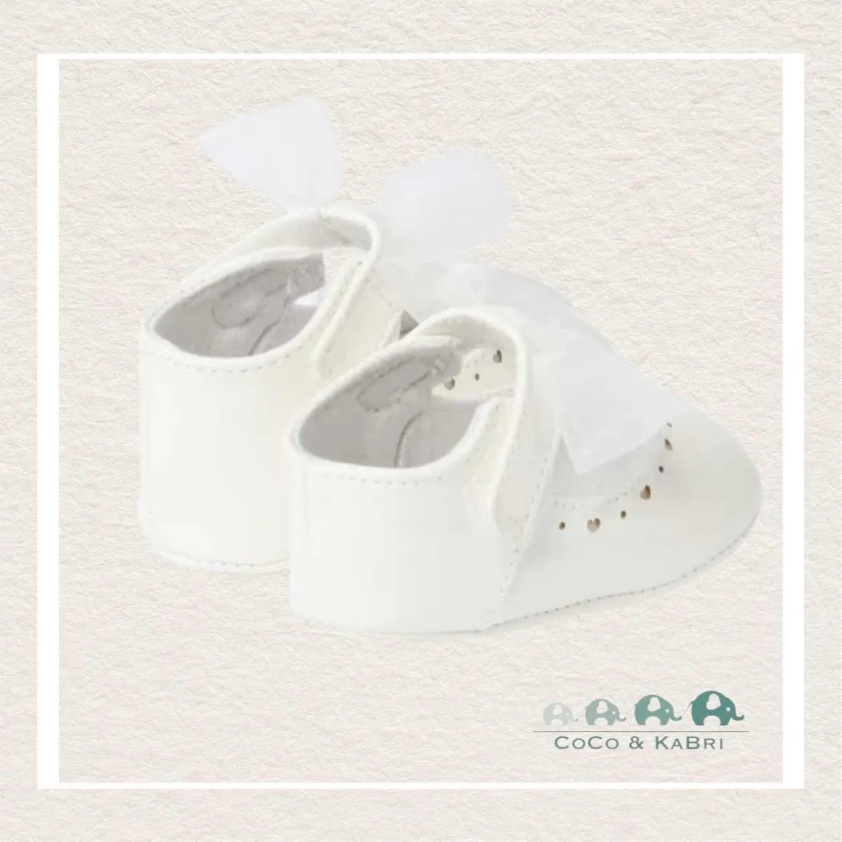 Mayoral: Mary Jane Newborn Shoes with Bow (N2-18)