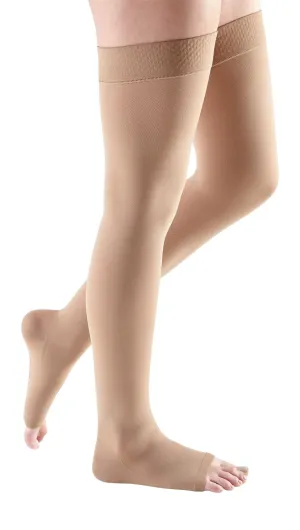 mediven comfort, 30-40 mmHg, Thigh High with Silicone Top-Band, Open Toe