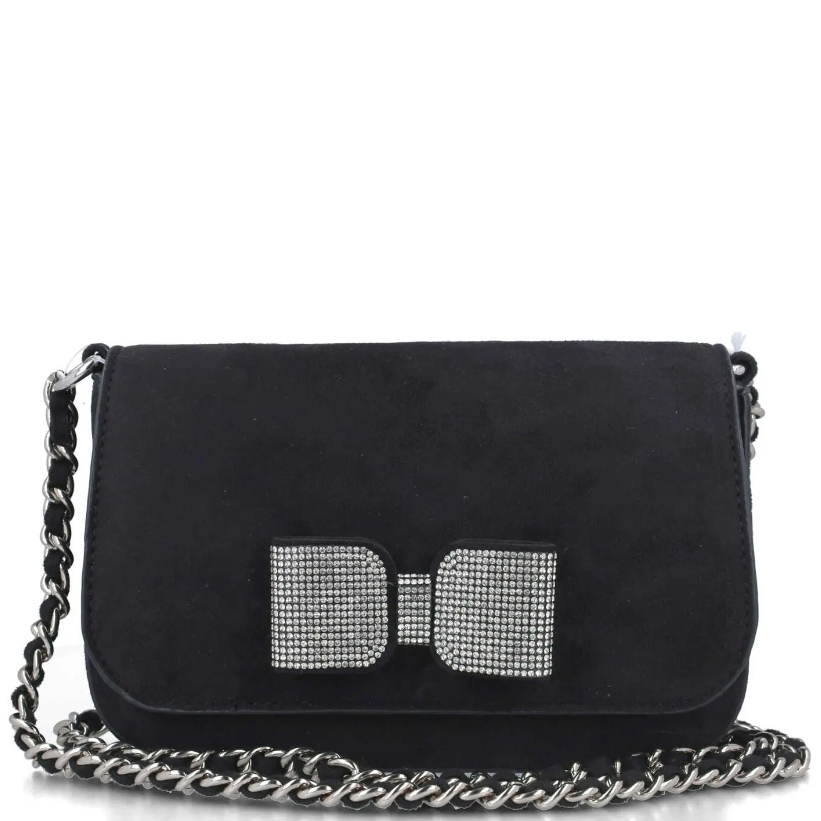 Menbur Black & Silver Bow Bag