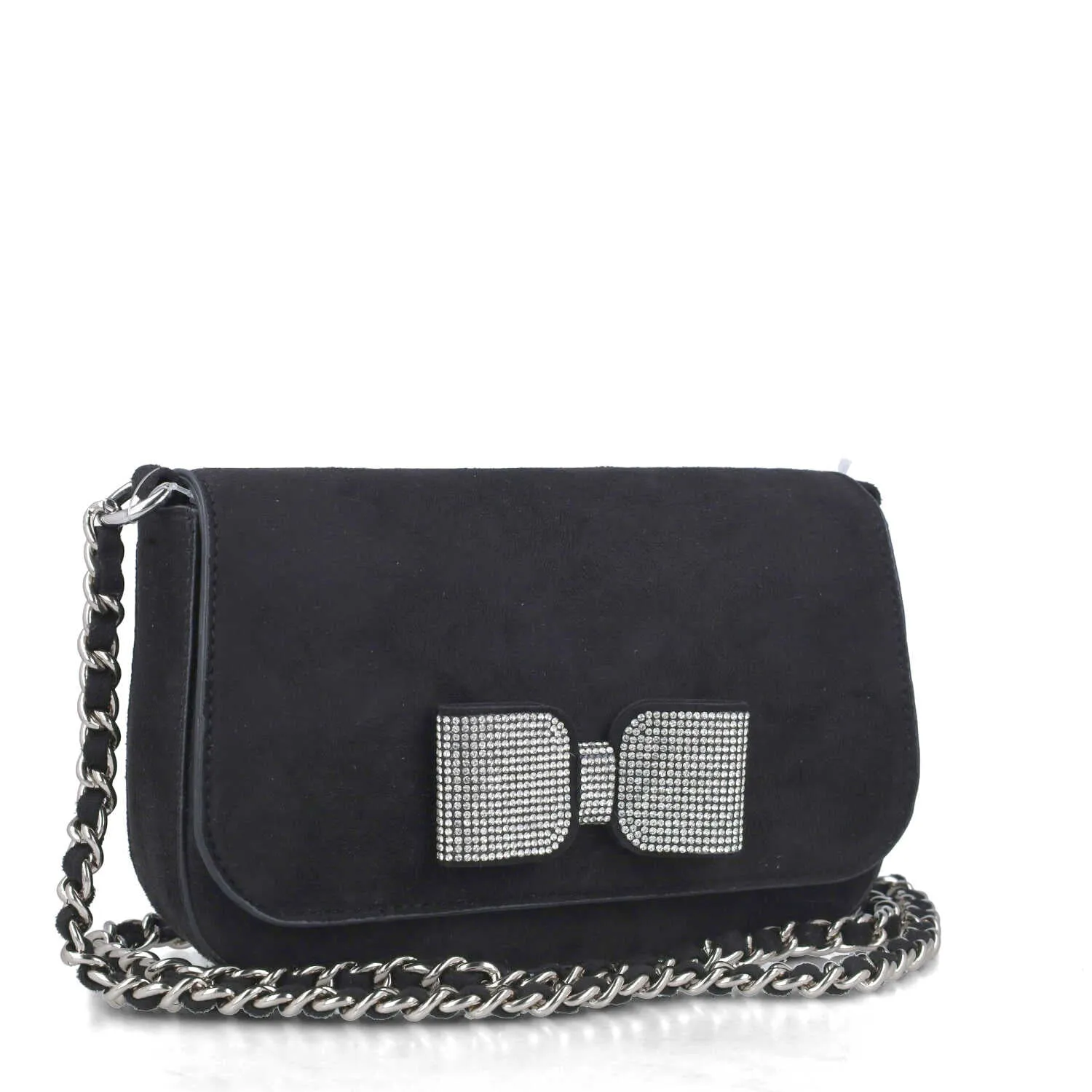 Menbur Black & Silver Bow Bag