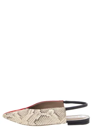 Mercedes Castillo Black & Cream Flats SZ 39.5