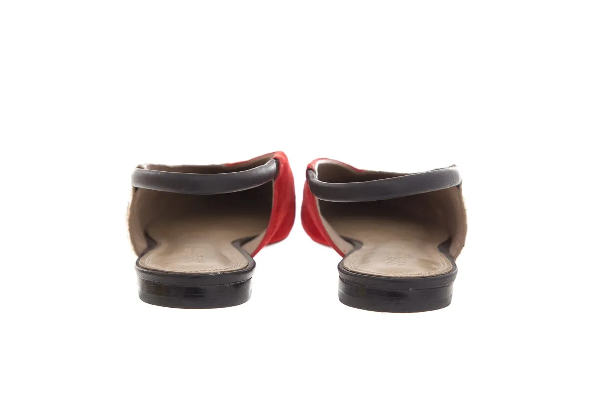 Mercedes Castillo Black & Cream Flats SZ 39.5