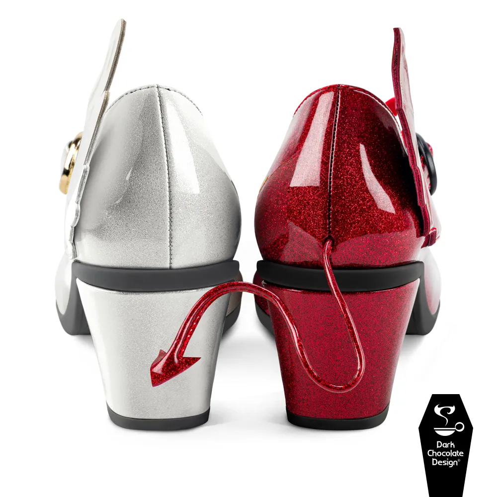 Mid Heels ~ Angel & Demon Sz 41 & 42 ONLY