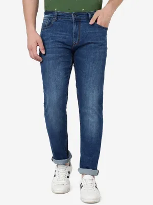 Mid Night Blue Washed Slim Fit Jeans | JadeBlue