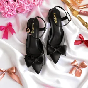Midnight Knot Heels Black
